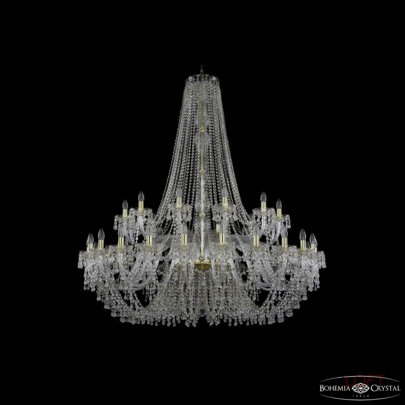 Подвесная люстра Bohemia Ivele Crystal 1410 1410/24+12/530/h-156 G V0300