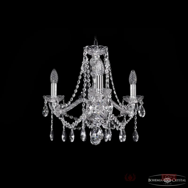 Люстра Bohemia Ivele Crystal 1413 1413/3/165 Ni от ImperiumLoft