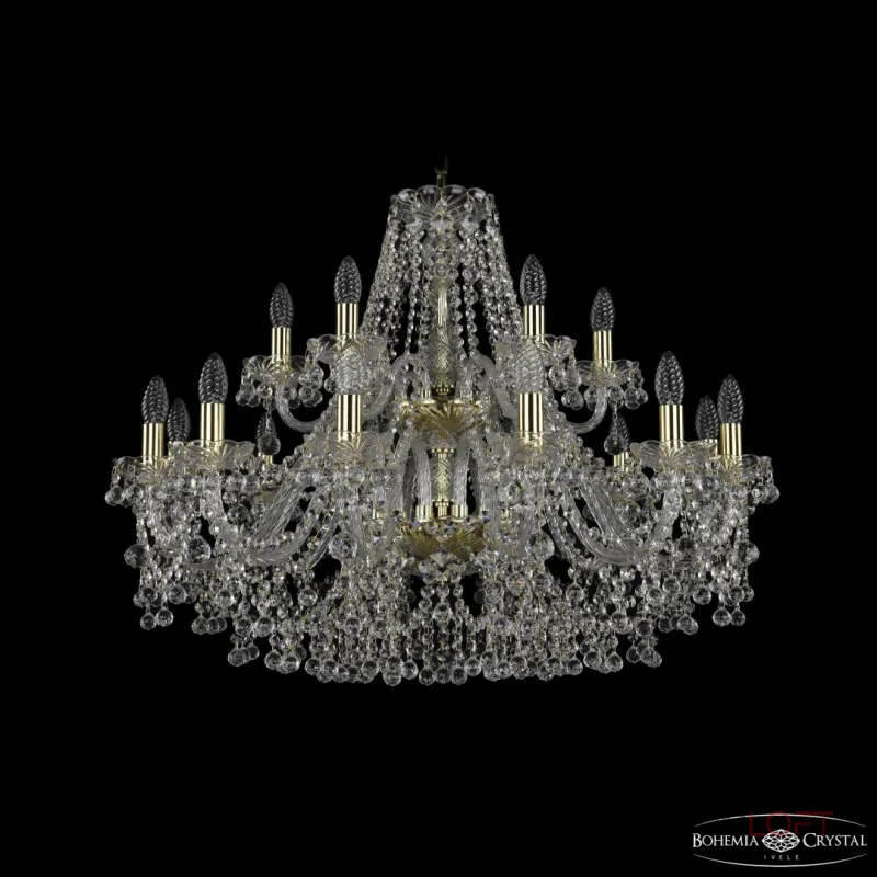 Подвесная люстра Bohemia Ivele Crystal 1409 1409/12+6/300/2d G Подвесная люстра Bohemia Ivele Crystal 1409 1409/12+6/300/2d G
