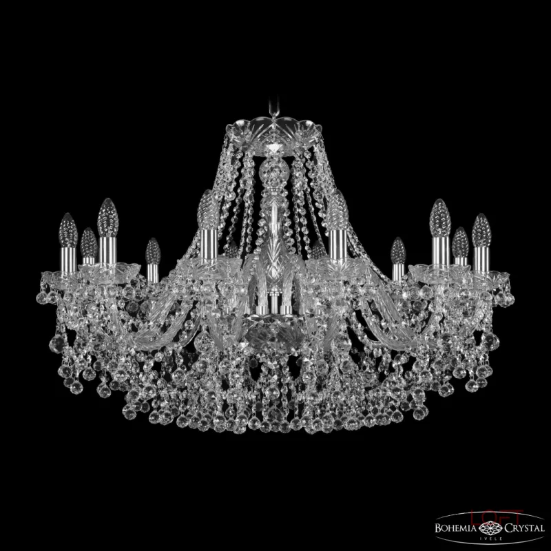 Подвесная люстра Bohemia Ivele Crystal 1409 1409/12/300 Ni Подвесная люстра Bohemia Ivele Crystal 1409 1409/12/300 Ni