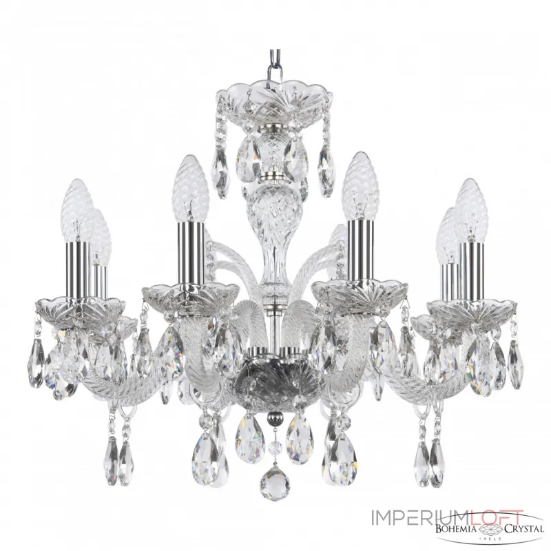Подвесная люстра Bohemia Ivele Crystal 118 118/8/165 Ni