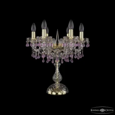 Настольная лампа Bohemia Ivele Crystal 1410 1410L/6/141-47 G V7010 Настольная лампа Bohemia Ivele Crystal 1410 1410L/6/141-47 G V7010