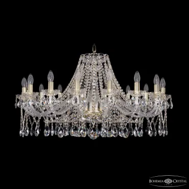 Подвесная люстра Bohemia Ivele Crystal 1413 1413/16/360 G Подвесная люстра Bohemia Ivele Crystal 1413 1413/16/360 G