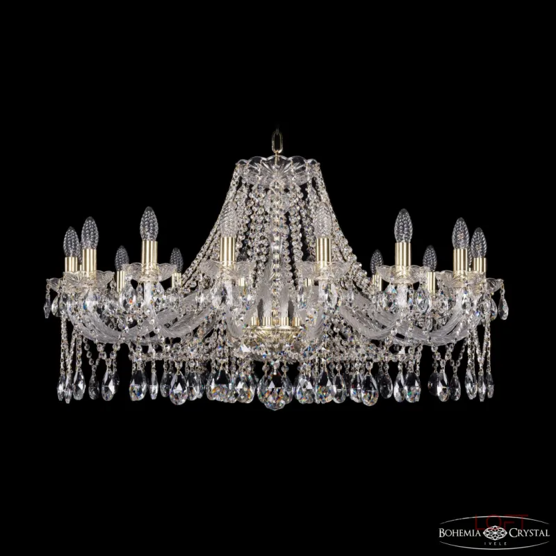 Подвесная люстра Bohemia Ivele Crystal 1413 1413/16/360 G Подвесная люстра Bohemia Ivele Crystal 1413 1413/16/360 G