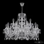 Подвесная люстра Bohemia Ivele Crystal 5402 5402/10+5/240 Ni Clear/M-1G