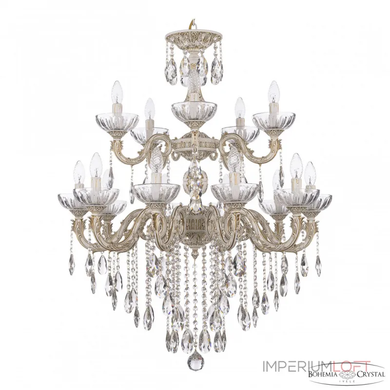 Подвесная люстра Bohemia Ivele Crystal AL7901 AL79101/10+5/250/2D B WMG P Clear/M-1H