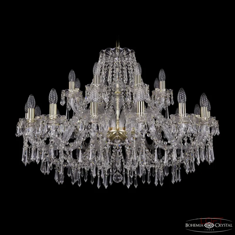 Подвесная люстра Bohemia Ivele Crystal 1403 1403/16+8/360 G