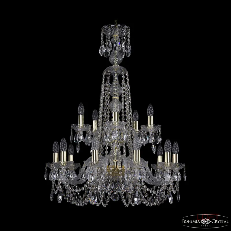 Подвесная люстра Bohemia Ivele Crystal 1402 1402/10+5/240/XL-90/2d G Подвесная люстра Bohemia Ivele Crystal 1402 1402/10+5/240/XL-90/2d G