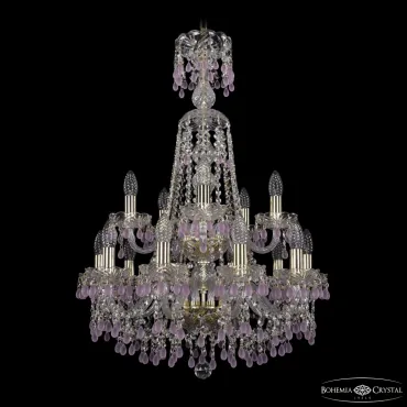 Подвесная люстра Bohemia Ivele Crystal 1410 1410/10+5/195/XL-84/2d G V7010