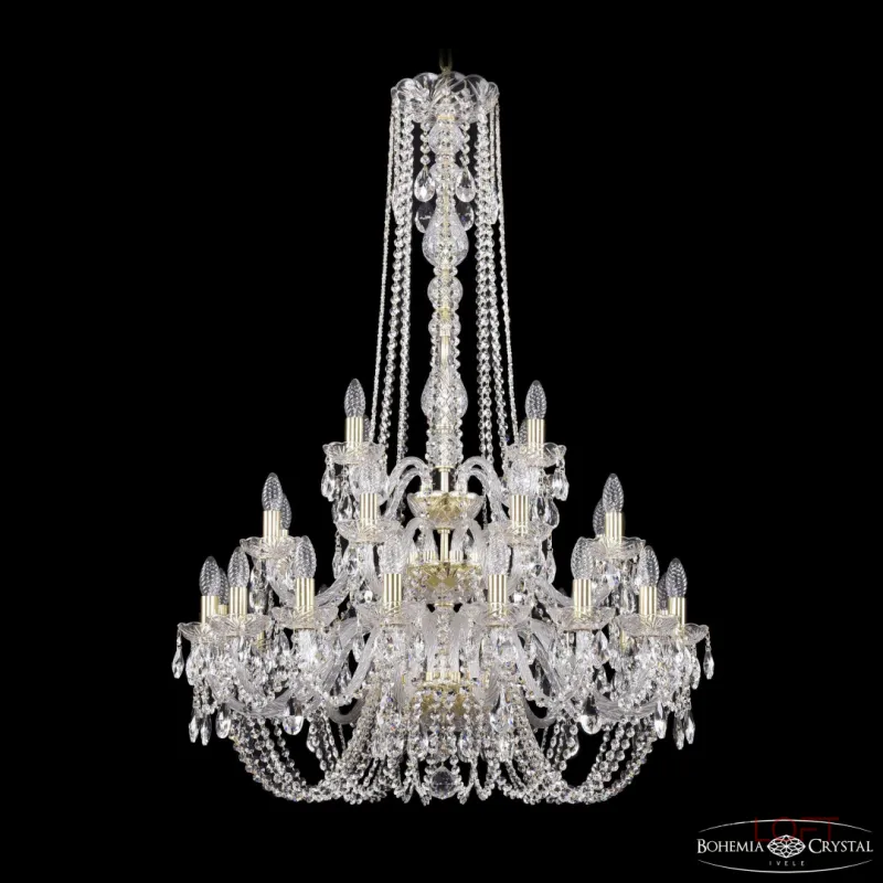 Подвесная люстра Bohemia Ivele Crystal 1402 1402/16+8+4/300/h-123/3d G
