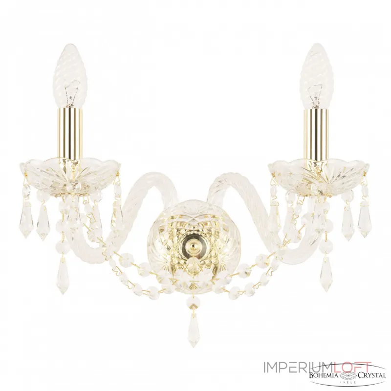 Бра Bohemia Ivele Crystal 104 104B/2/165 G Бра Bohemia Ivele Crystal 104 104B/2/165 G