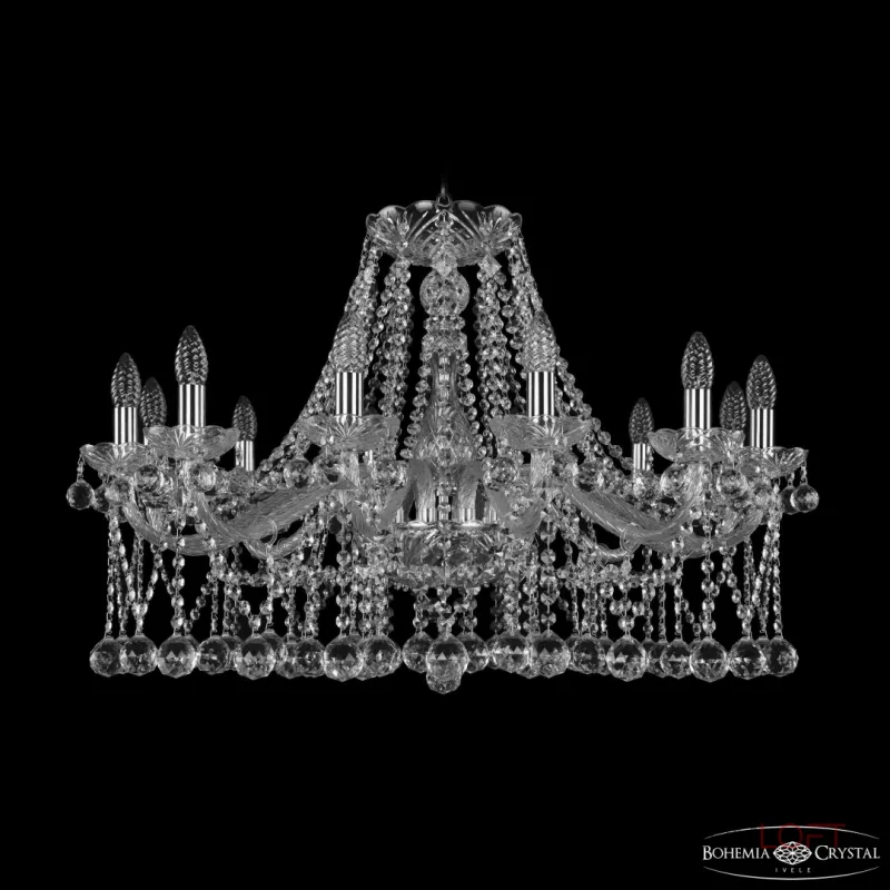Подвесная люстра Bohemia Ivele Crystal 1413 1413/12/300 Ni Balls Подвесная люстра Bohemia Ivele Crystal 1413 1413/12/300 Ni Balls