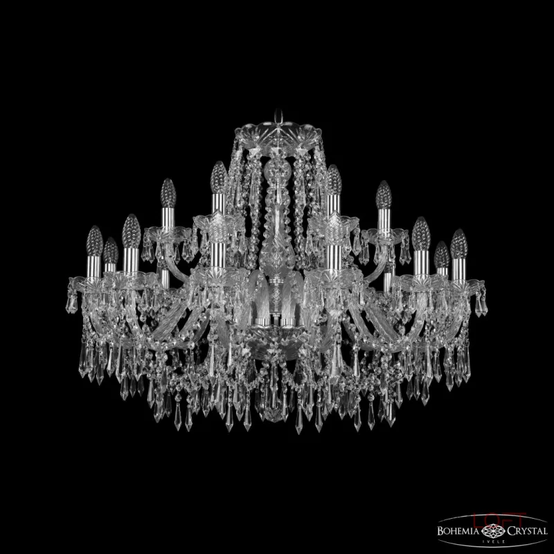 Подвесная люстра Bohemia Ivele Crystal 1403 1403/12+6/300 Ni