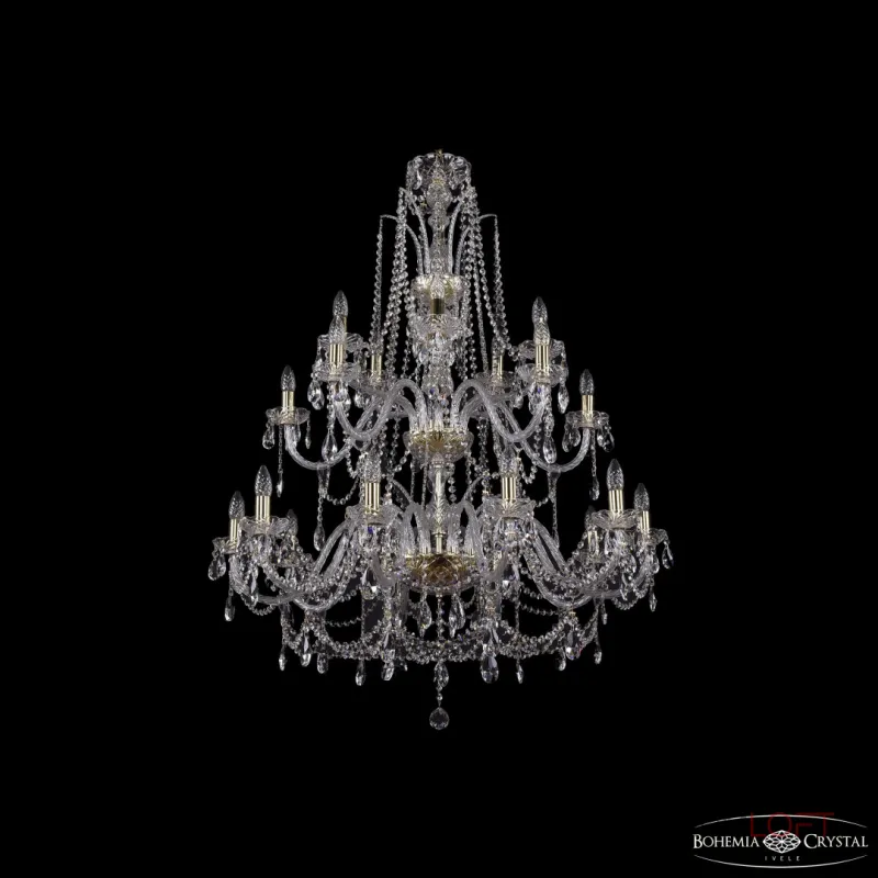 Подвесная люстра Bohemia Ivele Crystal 1411 1411/10+5+5/360/2d G