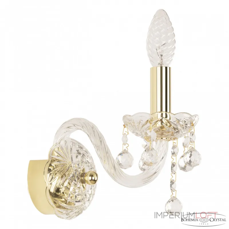 Бра Bohemia Ivele Crystal 108 108B/1/141 G Бра Bohemia Ivele Crystal 108 108B/1/141 G