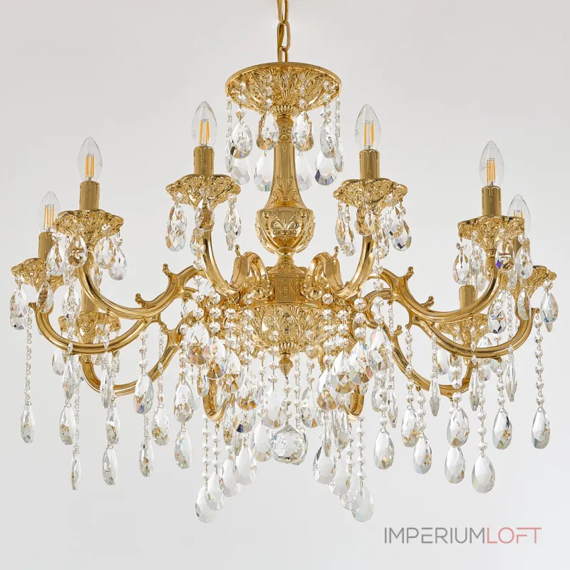 Подвесная люстра Bohemia Ivele Crystal AL7801 AL78101/10/250 A G Подвесная люстра Bohemia Ivele Crystal AL7801 AL78101/10/250 A G