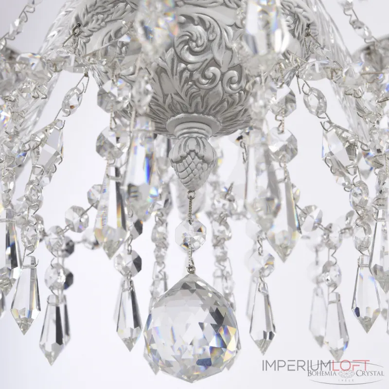 Подвесная люстра Bohemia Ivele Crystal AL1603 AL16303/8/160 WMN Подвесная люстра Bohemia Ivele Crystal AL1603 AL16303/8/160 WMN