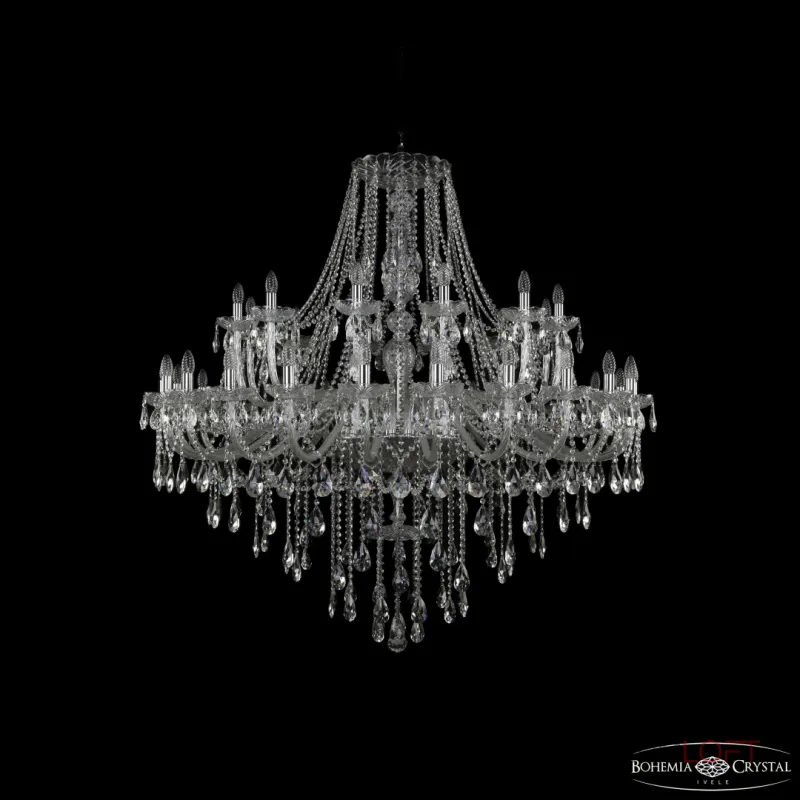 Подвесная люстра Bohemia Ivele Crystal 1415 1415/24+12/530 Ni Подвесная люстра Bohemia Ivele Crystal 1415 1415/24+12/530 Ni
