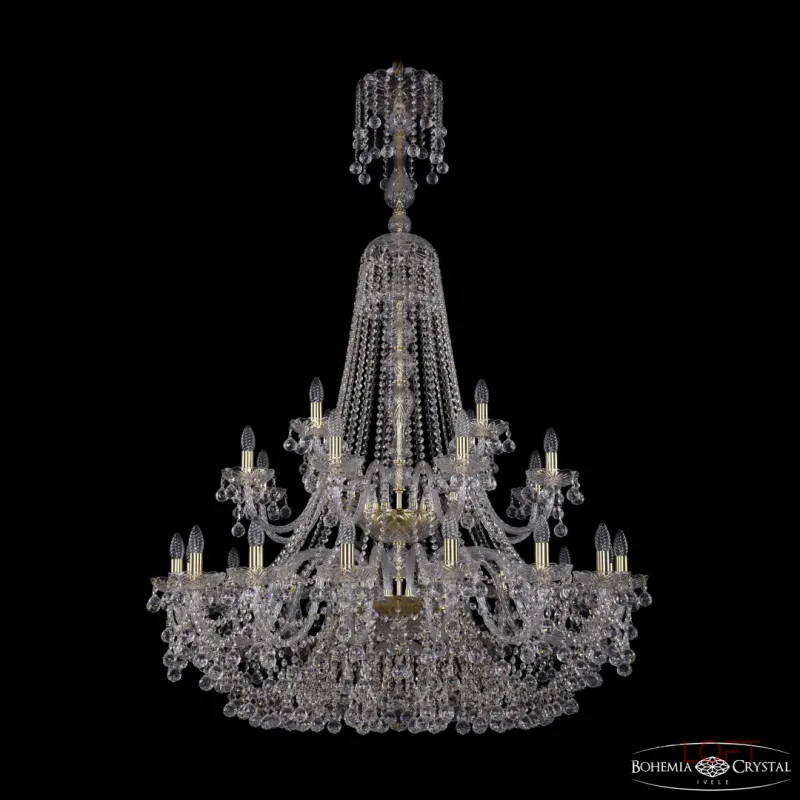 Подвесная люстра Bohemia Ivele Crystal 1409 1409/16+8+4/400/XL-164/2d G