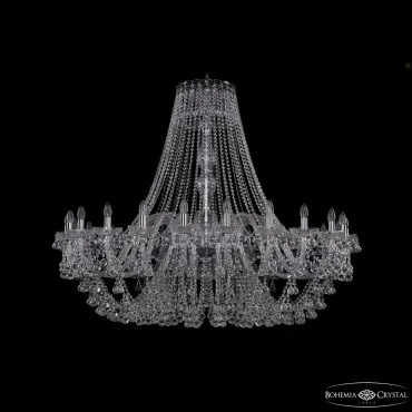 Подвесная люстра Bohemia Ivele Crystal 1409 1409/24/530 Ni Подвесная люстра Bohemia Ivele Crystal 1409 1409/24/530 Ni