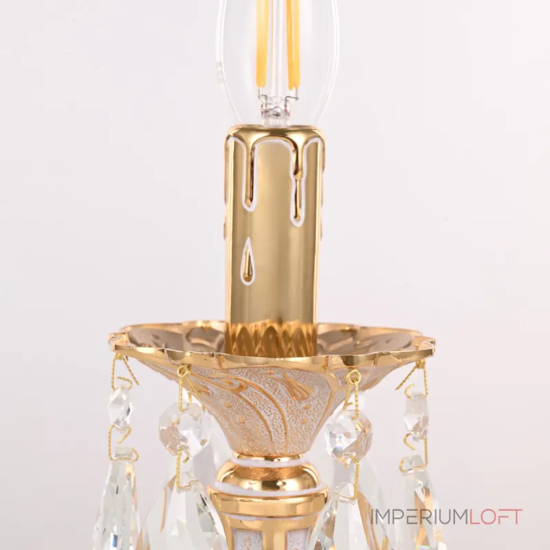 Настольная лампа Bohemia Ivele Crystal AL77 AL77200L/1-25 GW
