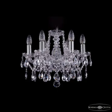 Подвесная люстра Bohemia Ivele Crystal 1413 1413/6/141 Ni Подвесная люстра Bohemia Ivele Crystal 1413 1413/6/141 Ni