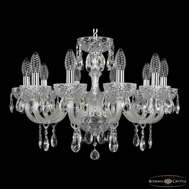 Подвесная люстра Bohemia Ivele Crystal 5417 5417/10/195 Ni Clear/M-1F Подвесная люстра Bohemia Ivele Crystal 5417 5417/10/195 Ni Clear/M-1F