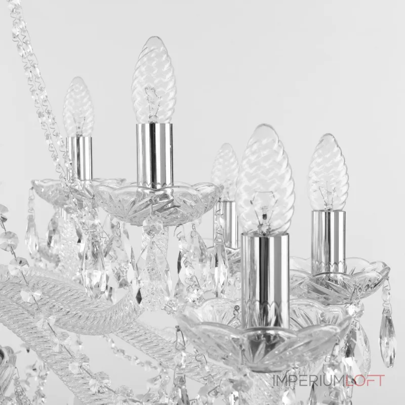 Подвесная люстра Bohemia Ivele Crystal 107 107/10+5/300 Ni