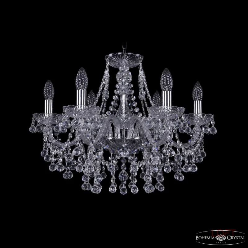 Подвесная люстра Bohemia Ivele Crystal 1409 1409/6/195 Ni