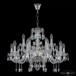 Подвесная люстра Bohemia Ivele Crystal 117 117/10+5/240 Ni