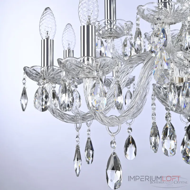 Подвесная люстра Bohemia Ivele Crystal 117 117/10+5/240 Ni