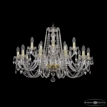 Подвесная люстра Bohemia Ivele Crystal 1402 1402/10+5/300 G