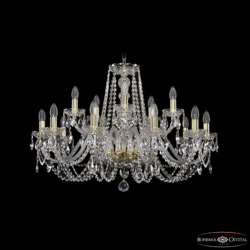 Подвесная люстра Bohemia Ivele Crystal 1402 1402/10+5/300 G