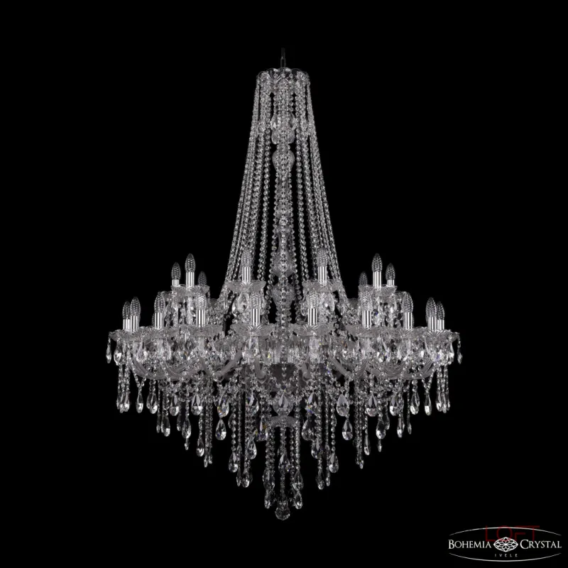 Подвесная люстра Bohemia Ivele Crystal 1415 1415/20+10/400/h-154 Ni