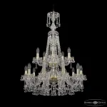 Подвесная люстра Bohemia Ivele Crystal 1409 1409/10+5/240/XL-91/2d G