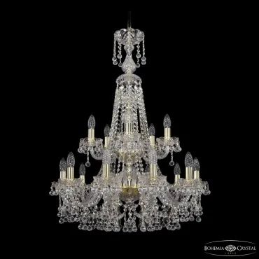 Подвесная люстра Bohemia Ivele Crystal 1409 1409/10+5/240/XL-91/2d G