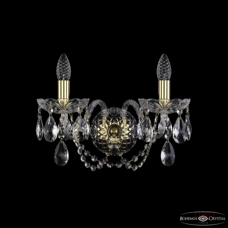 Бра Bohemia Ivele Crystal 1402 1402B/2/160/XL G Бра Bohemia Ivele Crystal 1402 1402B/2/160/XL G