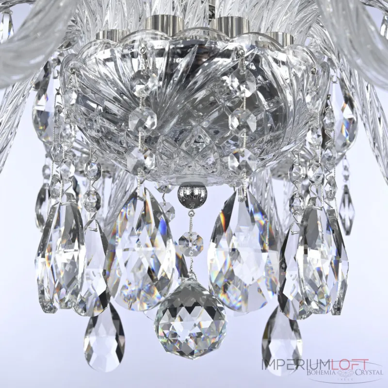Подвесная люстра Bohemia Ivele Crystal 117 117/10+5/240 Ni