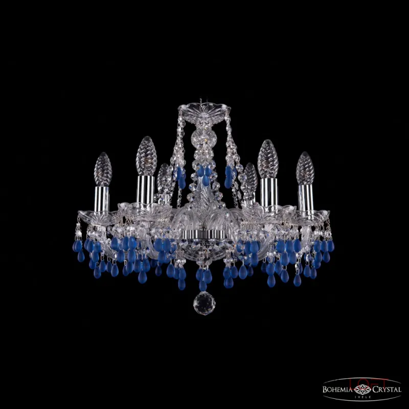 Подвесная люстра Bohemia Ivele Crystal 1410 1410/6/160 Ni V3001 Подвесная люстра Bohemia Ivele Crystal 1410 1410/6/160 Ni V3001