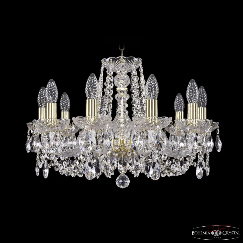 Подвесная люстра Bohemia Ivele Crystal 1402 1402/10/195 G Подвесная люстра Bohemia Ivele Crystal 1402 1402/10/195 G