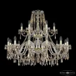 Подвесная люстра Bohemia Ivele Crystal 1403 1403/12+6/360/2d G R721
