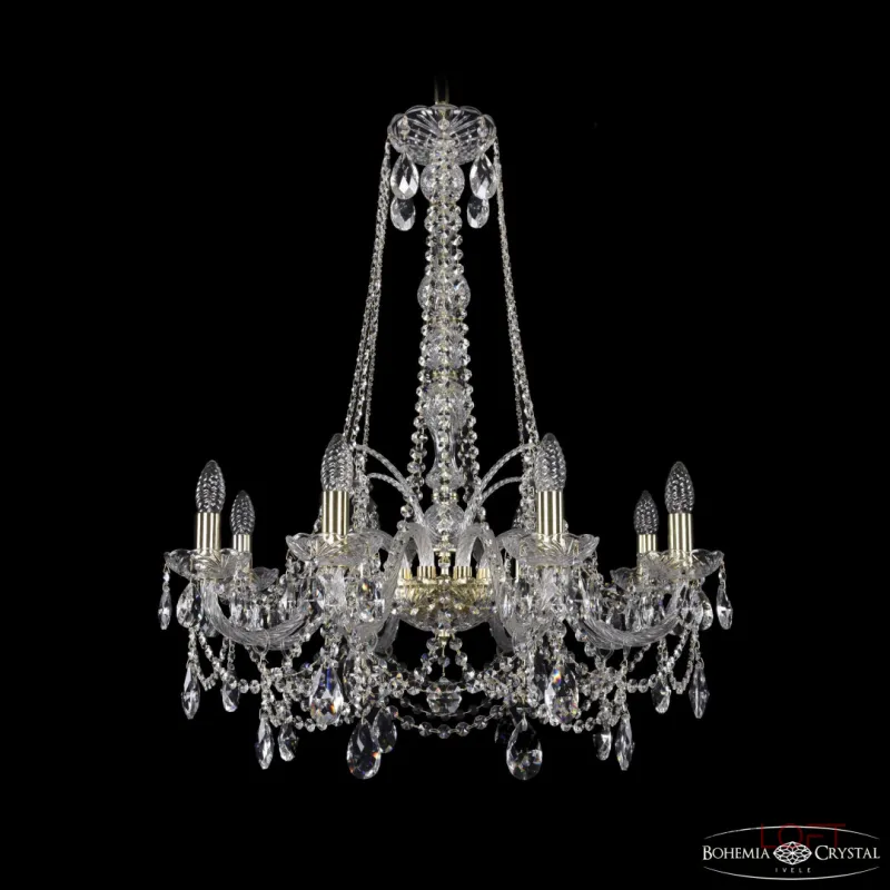 Подвесная люстра Bohemia Ivele Crystal 1411 1411/8/240/h-83 G