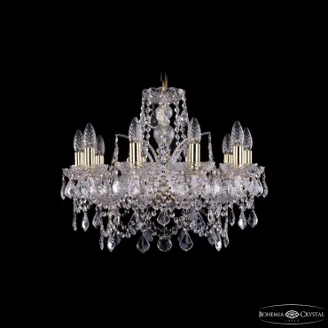 Подвесная люстра Bohemia Ivele Crystal 1411 1411/10/195 G Leafs