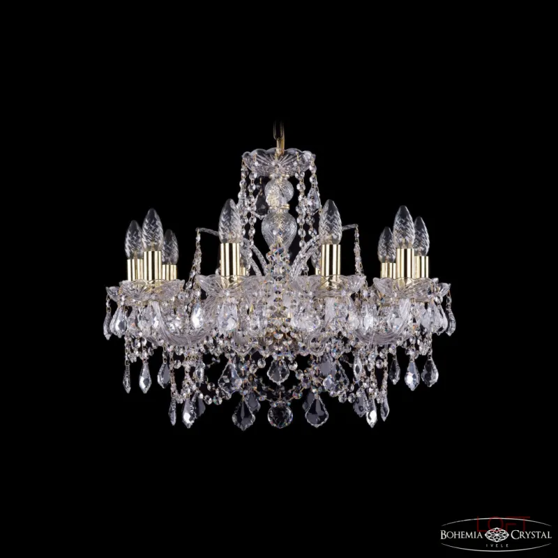 Подвесная люстра Bohemia Ivele Crystal 1411 1411/10/195 G Leafs