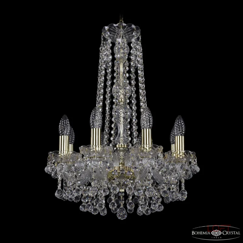Подвесная люстра Bohemia Ivele Crystal 1409 1409/8/141/h-59 G