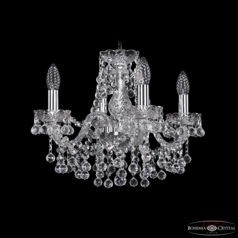 Подвесная люстра Bohemia Ivele Crystal 1409 1409/4/141 Ni