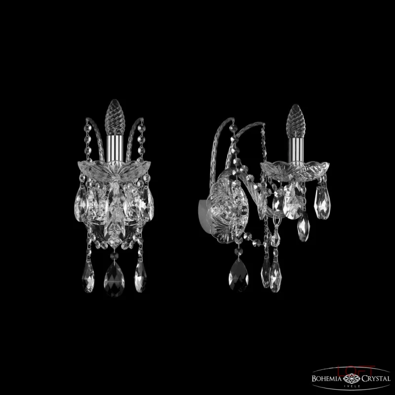 Бра Bohemia Ivele Crystal 1411 1411B/1/160/XL Ni Бра Bohemia Ivele Crystal 1411 1411B/1/160/XL Ni