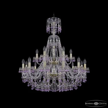 Подвесная люстра Bohemia Ivele Crystal 1410 1410/12+6/300/XL-95/2d G V7010
