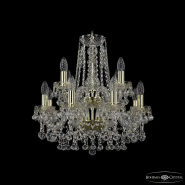 Подвесная люстра Bohemia Ivele Crystal 1409 1409/8+4/160/2d G