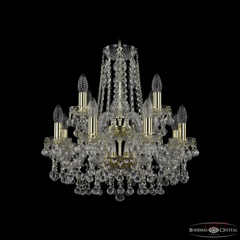 Подвесная люстра Bohemia Ivele Crystal 1409 1409/8+4/160/2d G
